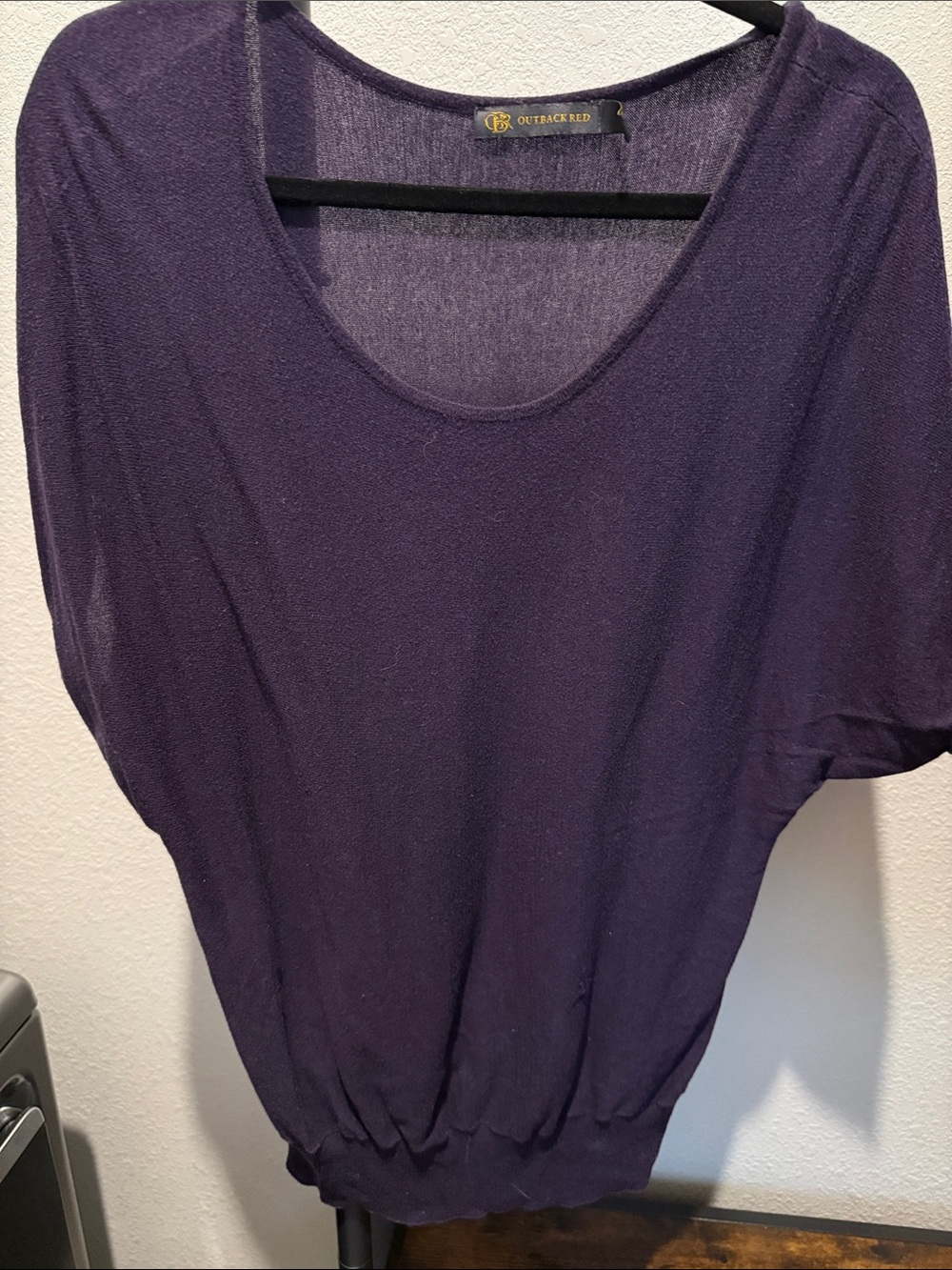 Outback Red Women's Plum Scoop Neck Dolman Tunic
